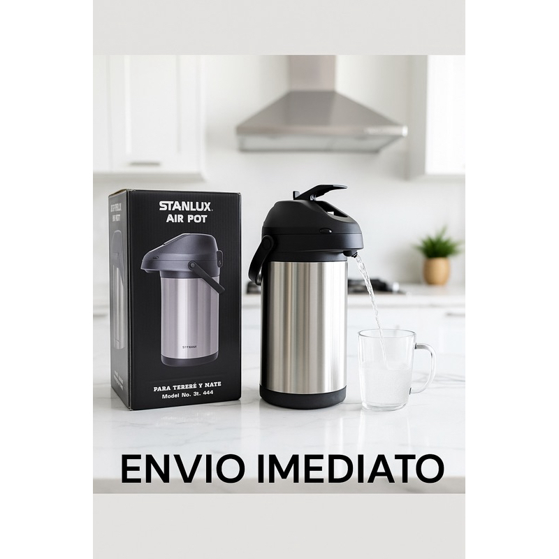 Garrafa Térmica Inox 5,0 LT 4,0 LT 2,5 LT 1,3 LT– Alta Durabilidade, Conserva Quente e Frio