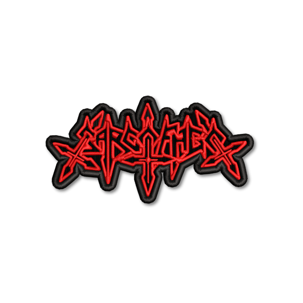 Sarcofago Patch Bordado Banda SarcoFago - Termocolante ou Velcro Fecho de Contato