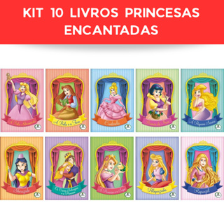 Kit 10 Livros O mundo Encantado das Princesas em Oferta na Shopee