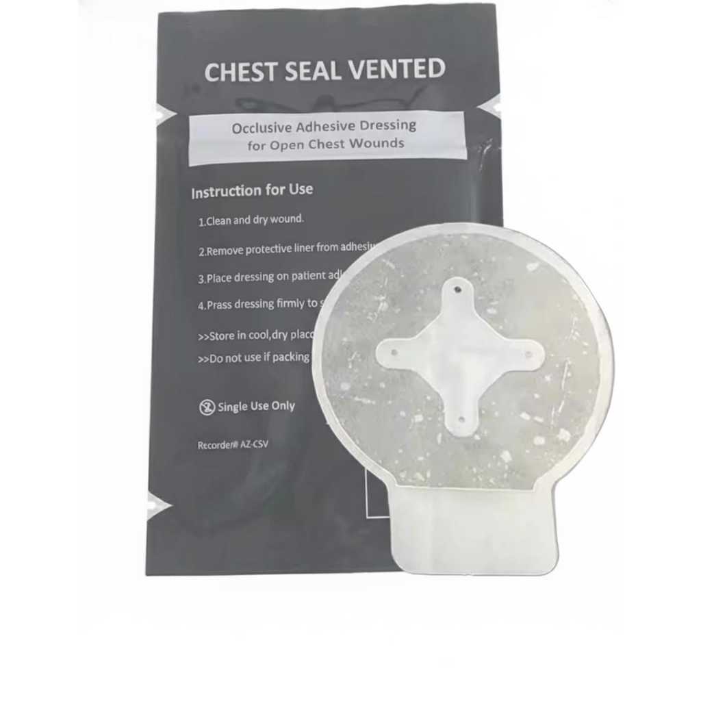 Selo de Tórax Valvulado Chest Seal Homologado - Kit IFAK/APH Tático/Primeiros Socorros SOS em Oferta na Shopee