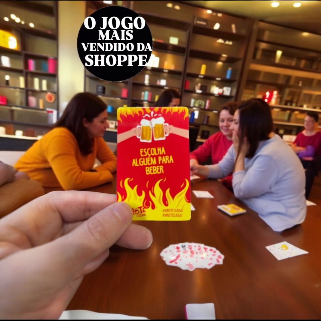 Jogo de Cartas para Beber – Virote: O Desafio  - Esquenta - Goró - Bebão | 54 Cartas | Festa