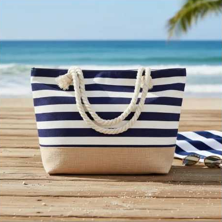 Bolsa De Praia Listrada Alça De Corda Feminina Várias Cores em Oferta na Shopee