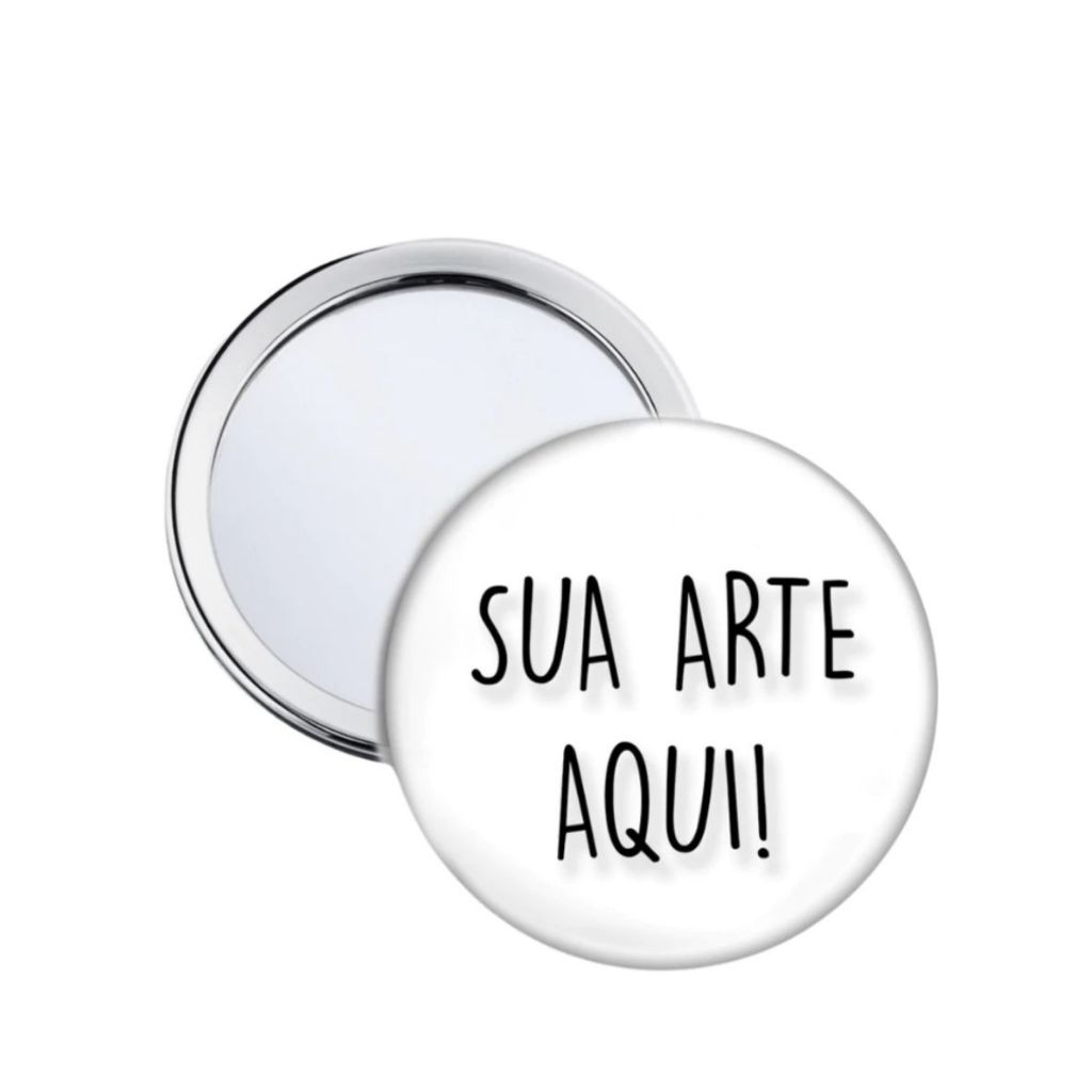50 Espelho de Bolsa Personalizado Sua arte aqui em Oferta na Shopee