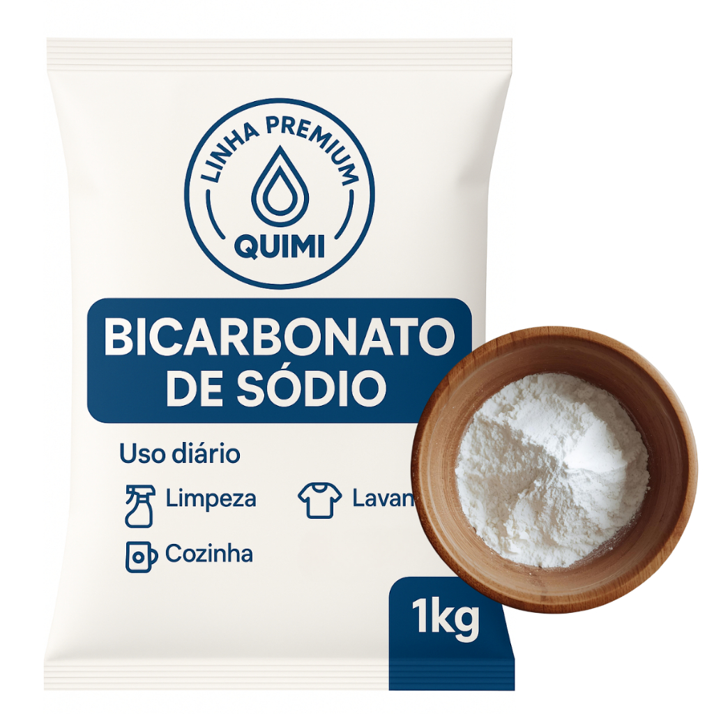 Bicarbonato de Sódio 1KG Uso Geral Limpeza Cozinha Lavanderia
