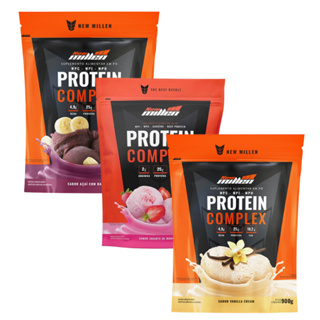 Kit 3x Whey Protein Complex 900g Cada - New Millen em Oferta na Shopee