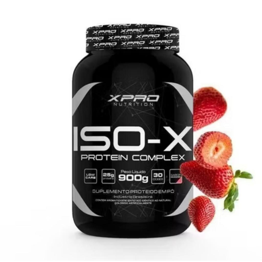 Whey Protein ISO-X Complex 900g Sabor Morango