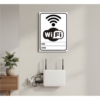 Quadro de Senha Wi-Fi | Não Pergunte Mais! | Decoração Prática em Oferta na Shopee