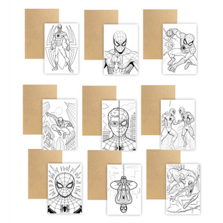 Kit 10 Telas Adesivadas Homem Aranha 10x15cm