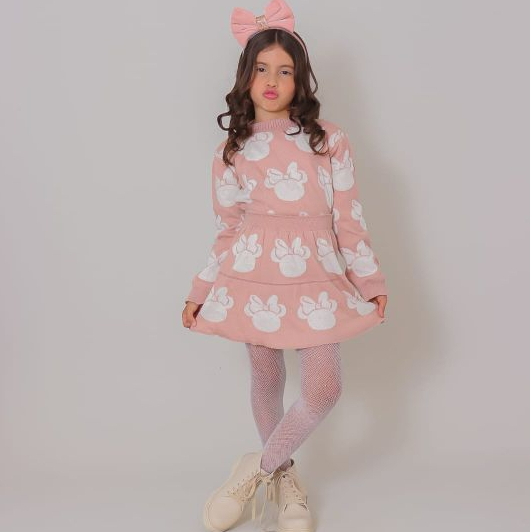 conjunto Minnie mouse Tricot Tam. 2 a 12