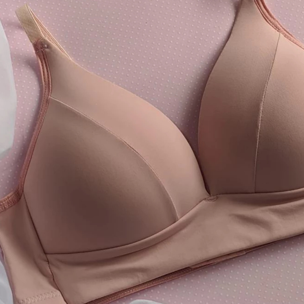 Sutiã Soft Microfibra Sem Aro Com Bojo Decote Confort Molinho Não Amassa