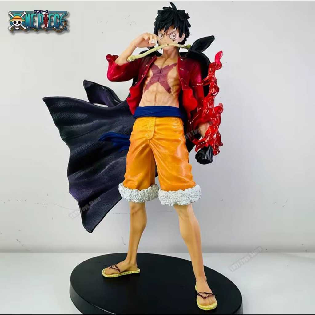 One piece, Action figure, anime, boneco one piece, Boneco do Luffy, Monkey D Luffy Capa Preta,, bonecos anime