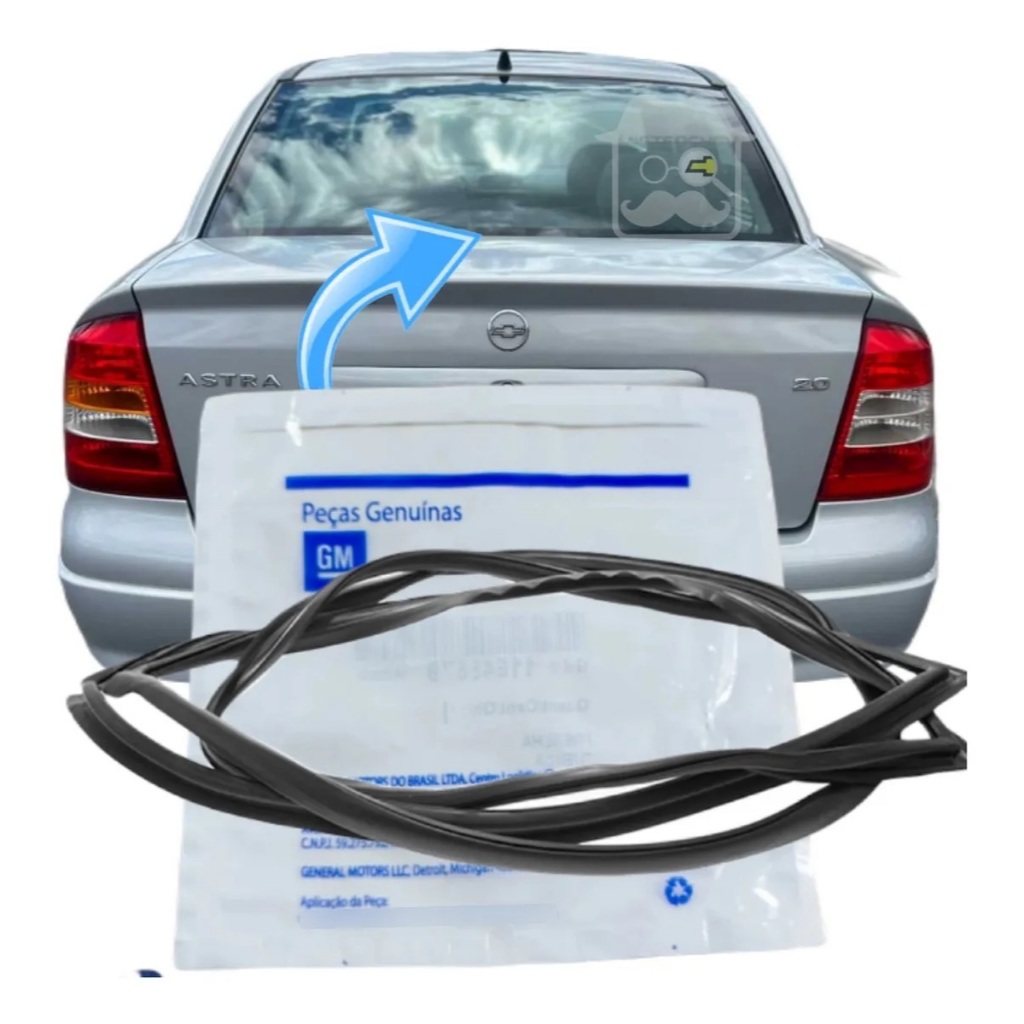 Moldura Guarnição Vidro Traseiro Astra Sedan 1999/ 93299284