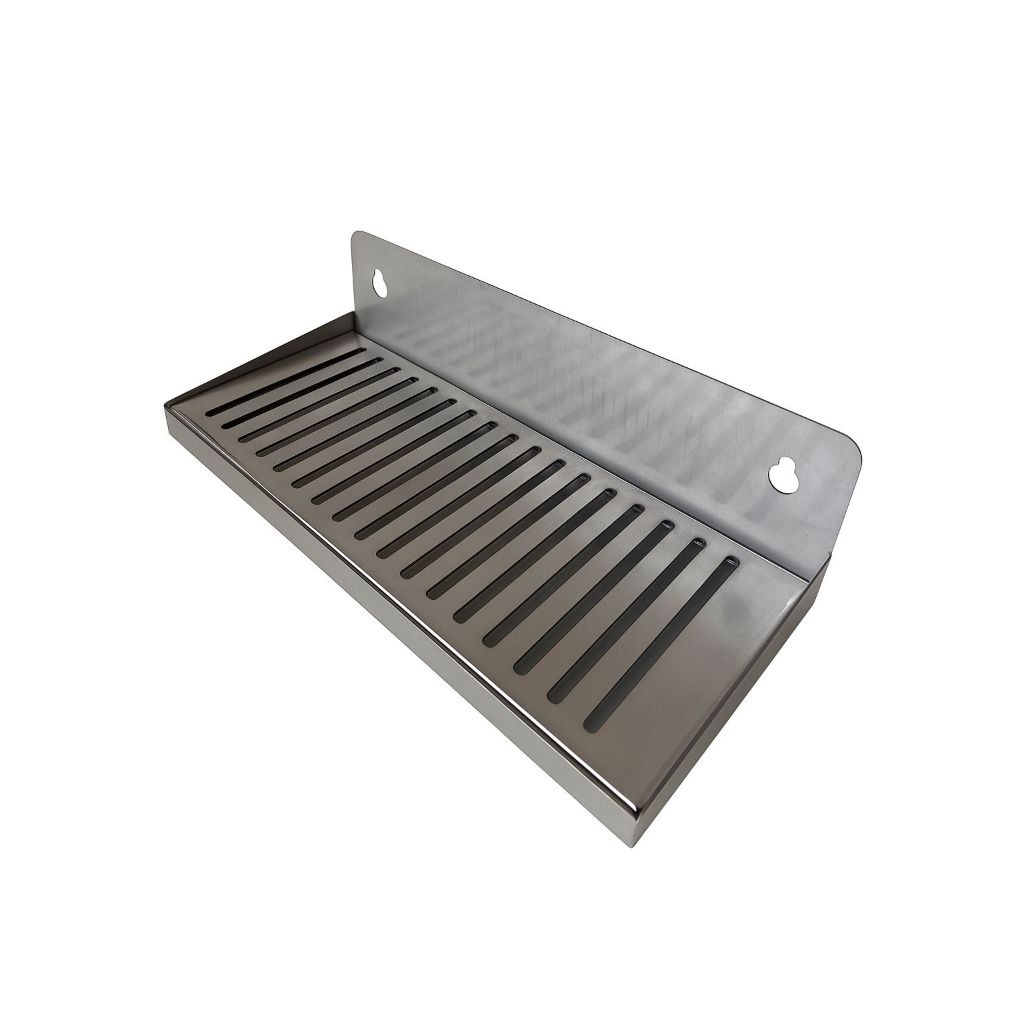 BANDEJA PINGADEIRA AÇO INOX 30 CM GRADE REMOVÍVEL CHOPEIRA CAFETERIA SUPORTE FIXAÇÃO