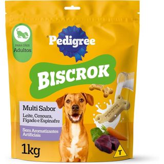Biscoito Pedigree Biscrok Para Cães Adultos Multi, 1 kg
