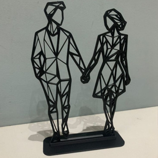 Escultura Casal Abstrato Decorativo – Enfeite Moderno para Sala ou Quarto, Presente Romântico em Oferta na Shopee