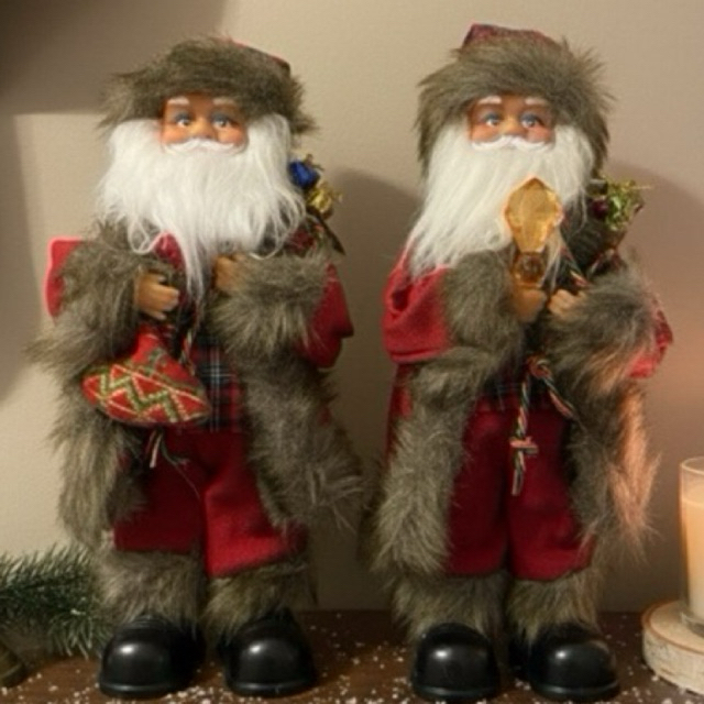 Papai Noel 30CM Dançante Decoração Natal Enfeite Musical c/ Movimento Enfeite
