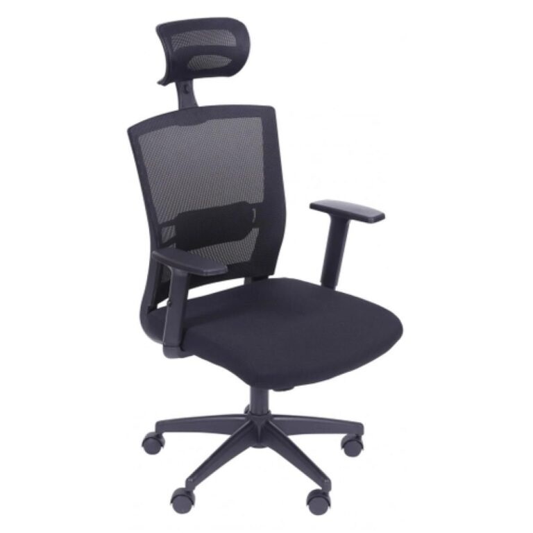 Cadeira de Escritório em Tela New Ergon Giratória Escritório 3317 Preto