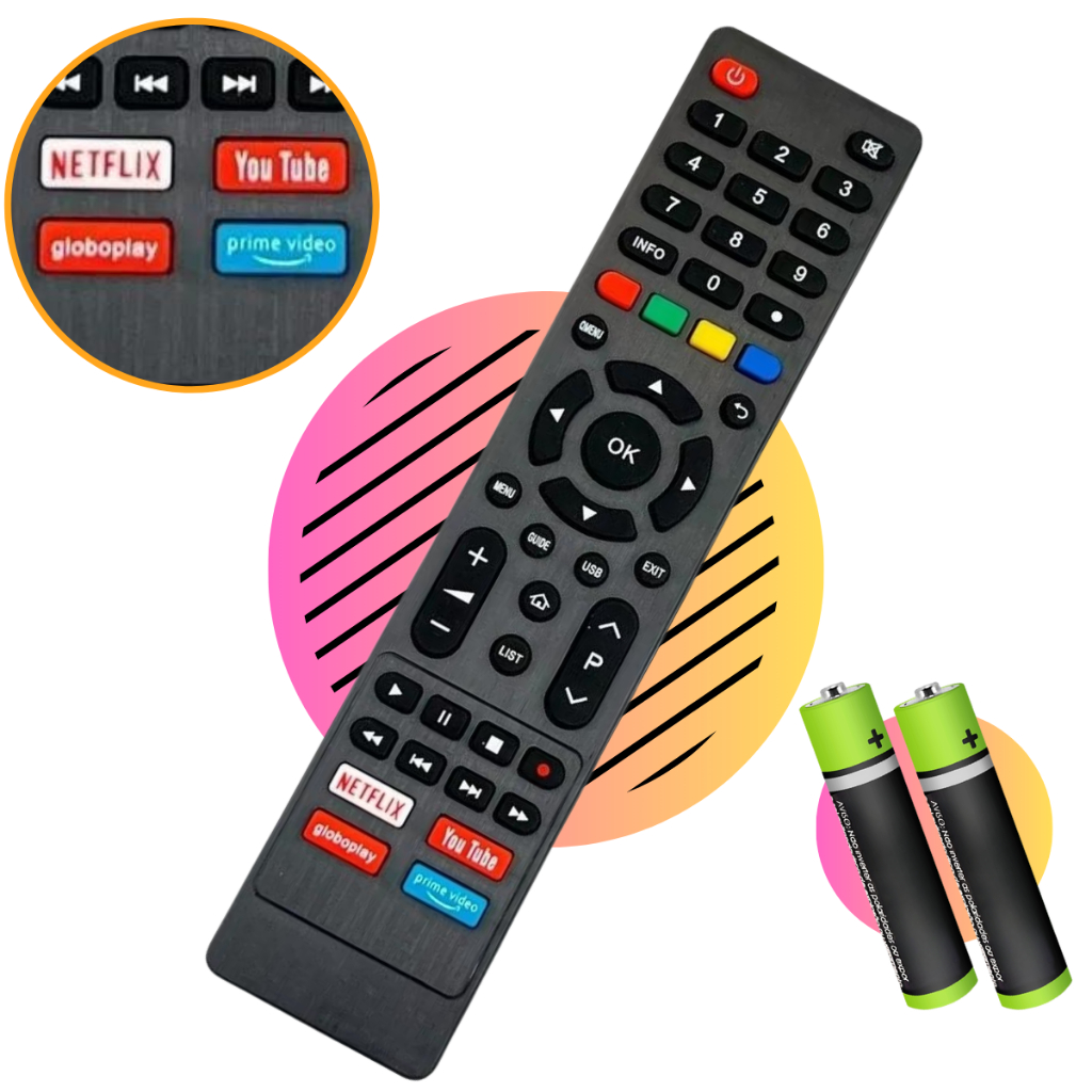 Controle Remoto Philco Para Smart Tv 4k LED LCD UHD 32 40 43 50 55 65 Polegadas em Oferta na Shopee