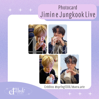 Photocard Fanmade Jikook Live Jimin e Jungkook em Oferta na Shopee