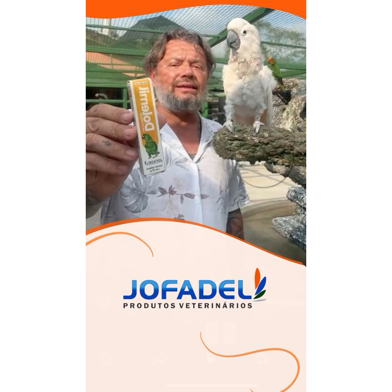 POMADA PARA TRATAMENTO DE PÉS E BICOS DE PÁSSAROS DOLEMIL (10G)
