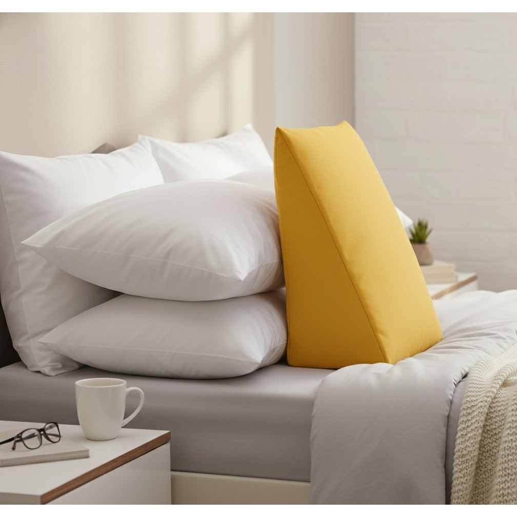CAPA Travesseiro Triangular Ortobom Capa Fronha Com Zíper Cores Lisa em Oferta na Shopee