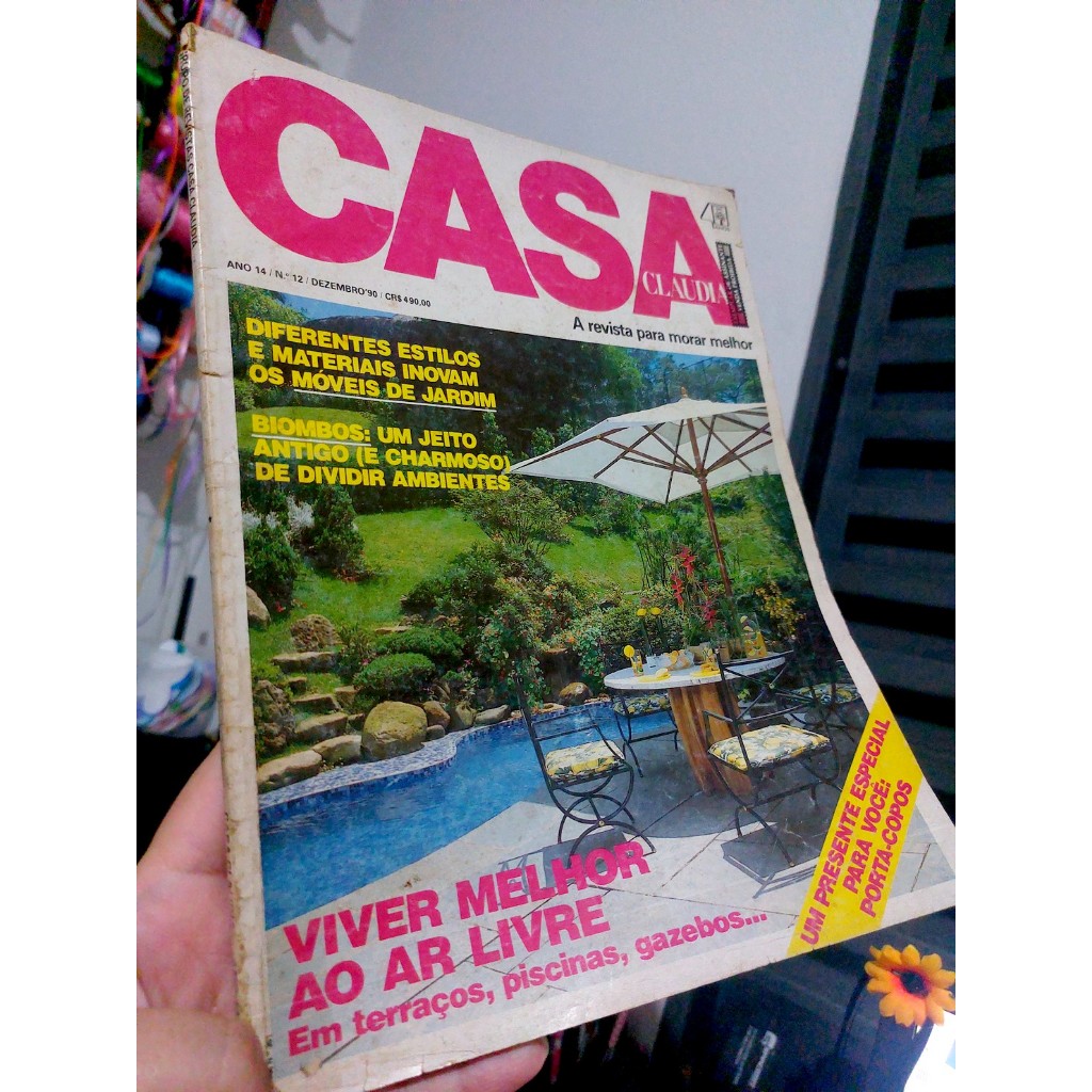 Revista CaSa CLAUDIA Dezembro 1990 nº12 LER DESCRIÇÃO