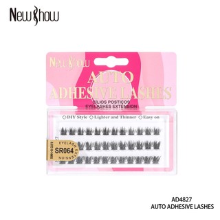New Show Cílios AUTU ADHESIVE LASHES Tufos Sem Nó Extensão de Cilios Alongamento/PACOTE M…