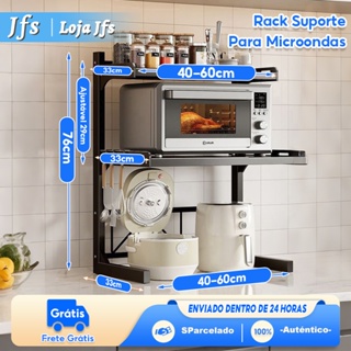 Suporte Ajustável Para Micro-ondas,  Grade do Forno,Prateleira de Armazenamento de Cozinha Organização da Cozinha em Oferta na Shopee