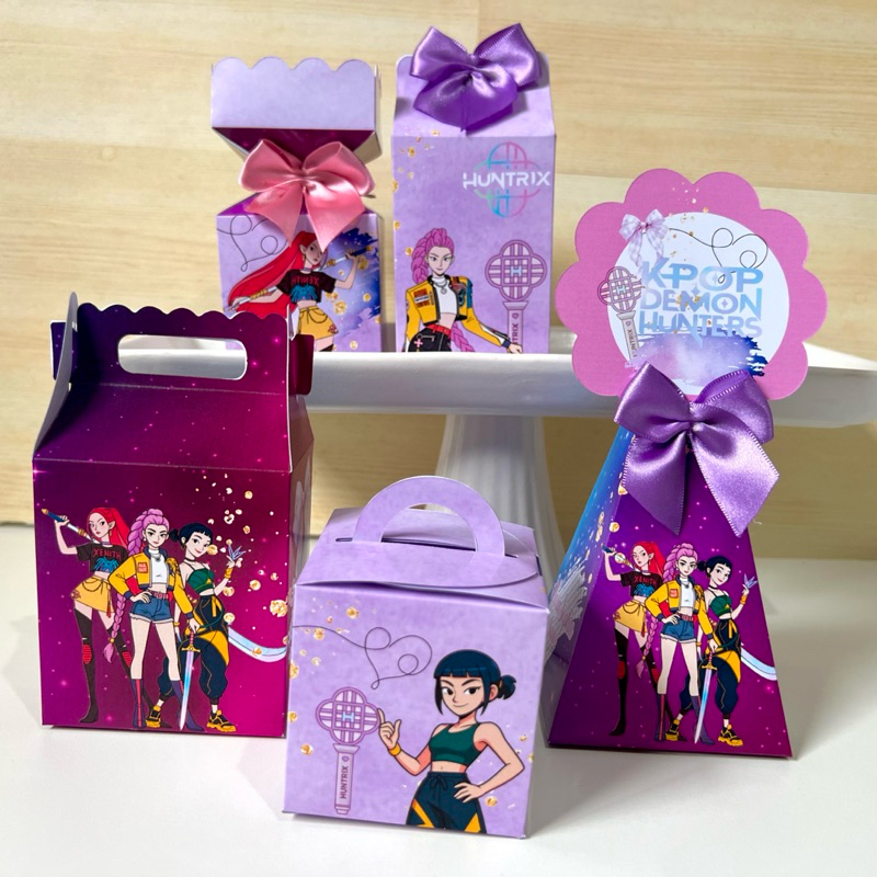 Kit Personalizados Guerreiras kpop para Festa Infantil Mimo/ Papelaria/ Caixinhas/ aniversário em Oferta na Shopee