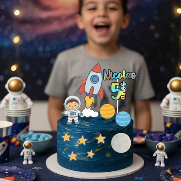 O que é Topo de Bolo Tema Galáxia? Guia e Onde Comprar | BuscaProdutos