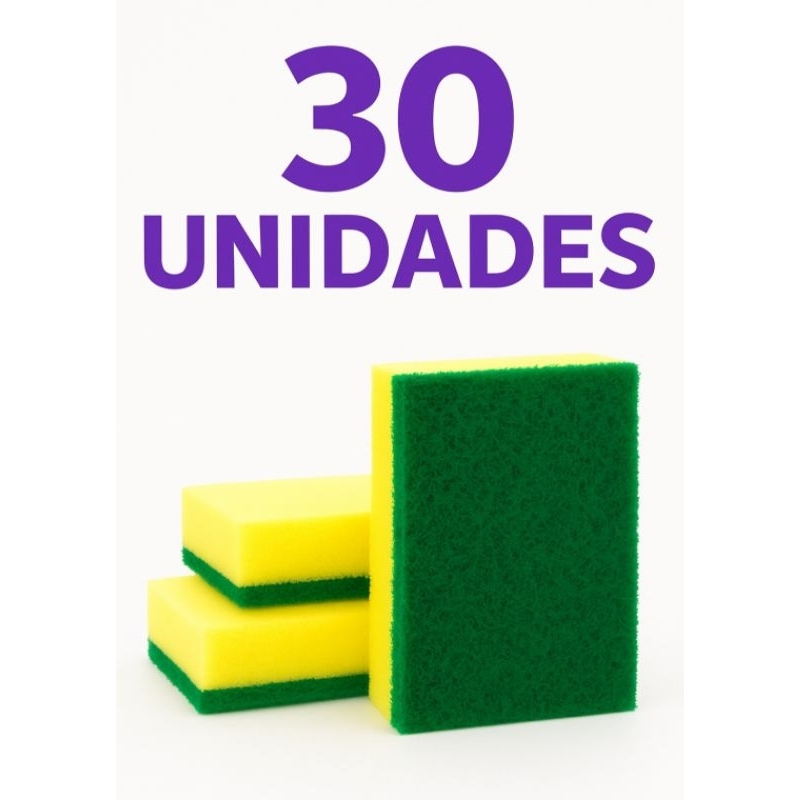 Buchinha de Lavar Louça - Esponja multiuso até 30 unidades