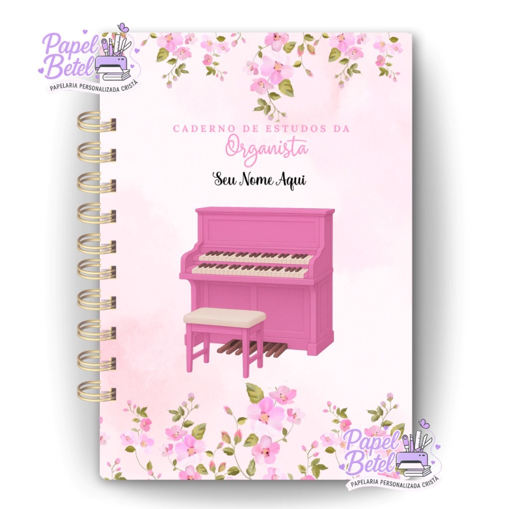 Caderno Agenda de Estudos CCB Organista em Oferta na Shopee