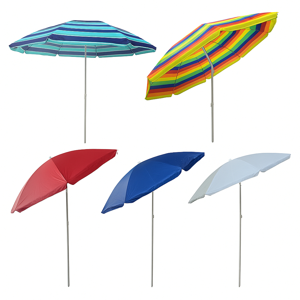 Guarda Sol 2,40m Articulado Importway Nylon Reforçado Para Praia Piscina Jardim E Camping Portátil em Oferta na Shopee