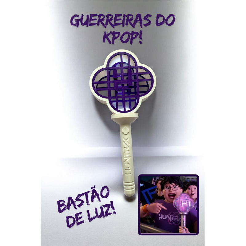 Bastão de luz guerreiras do kpop | huntrix | Caçadoras