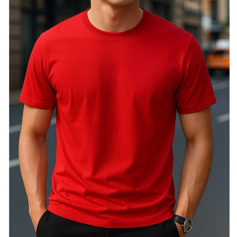 Camiseta Camisa Vermelha 100% Algodão Casual Natal Premium Disponível em Varias Cores Alta qualidade em Oferta na Shopee