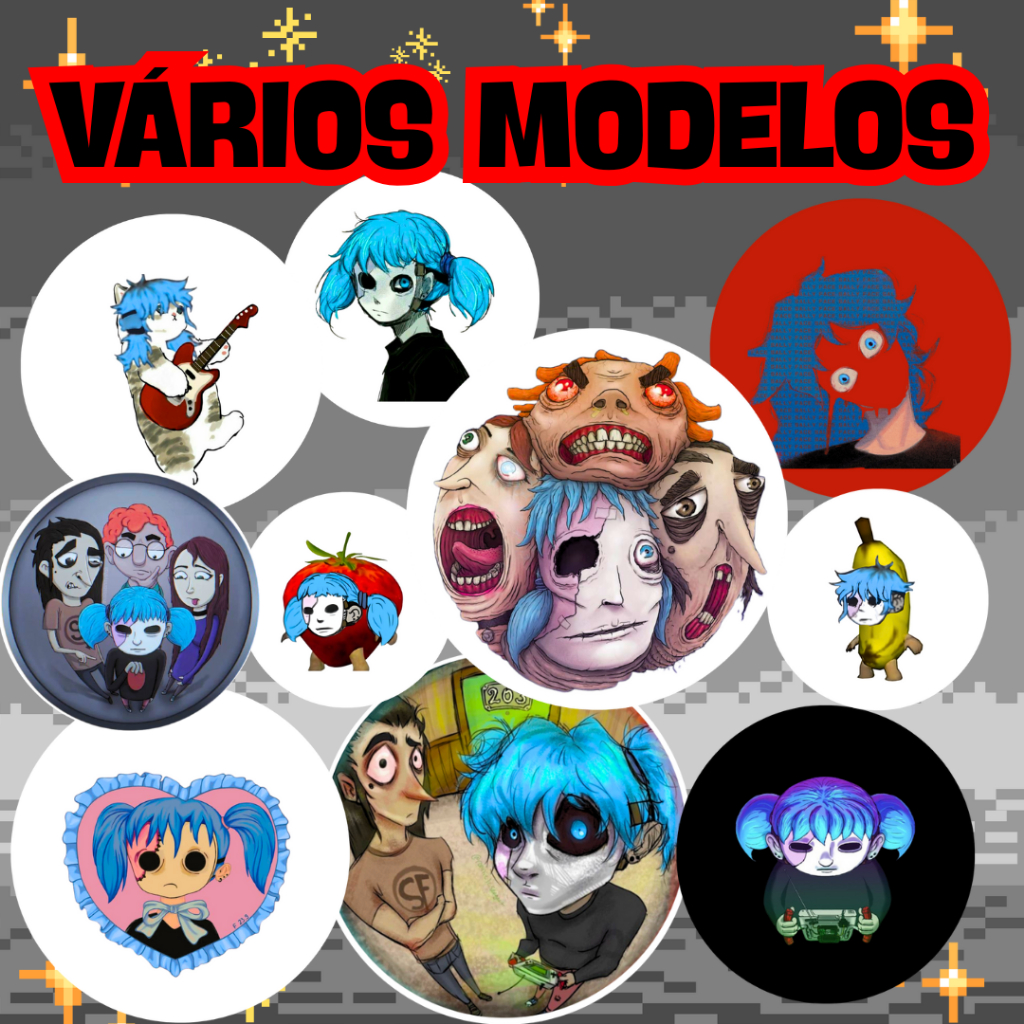 BOTTON SALLY FACE Sal Fisher - Bottons 4,5 cm GAME  - Broche alfinete - Pin em Oferta na Shopee