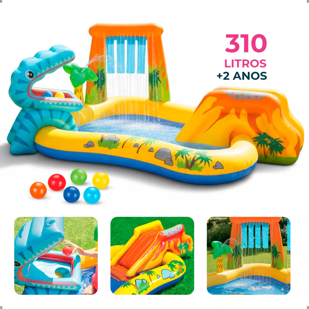 Piscina Playground Centro De Diversões Dinossauro Intex 310 LITROS — imagem 1