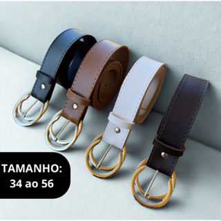 Cintos Feminino Plus Size ( 3 cm LARGURA ) Fivela Prata Jeans Sofisticado Premium em Oferta na Shopee