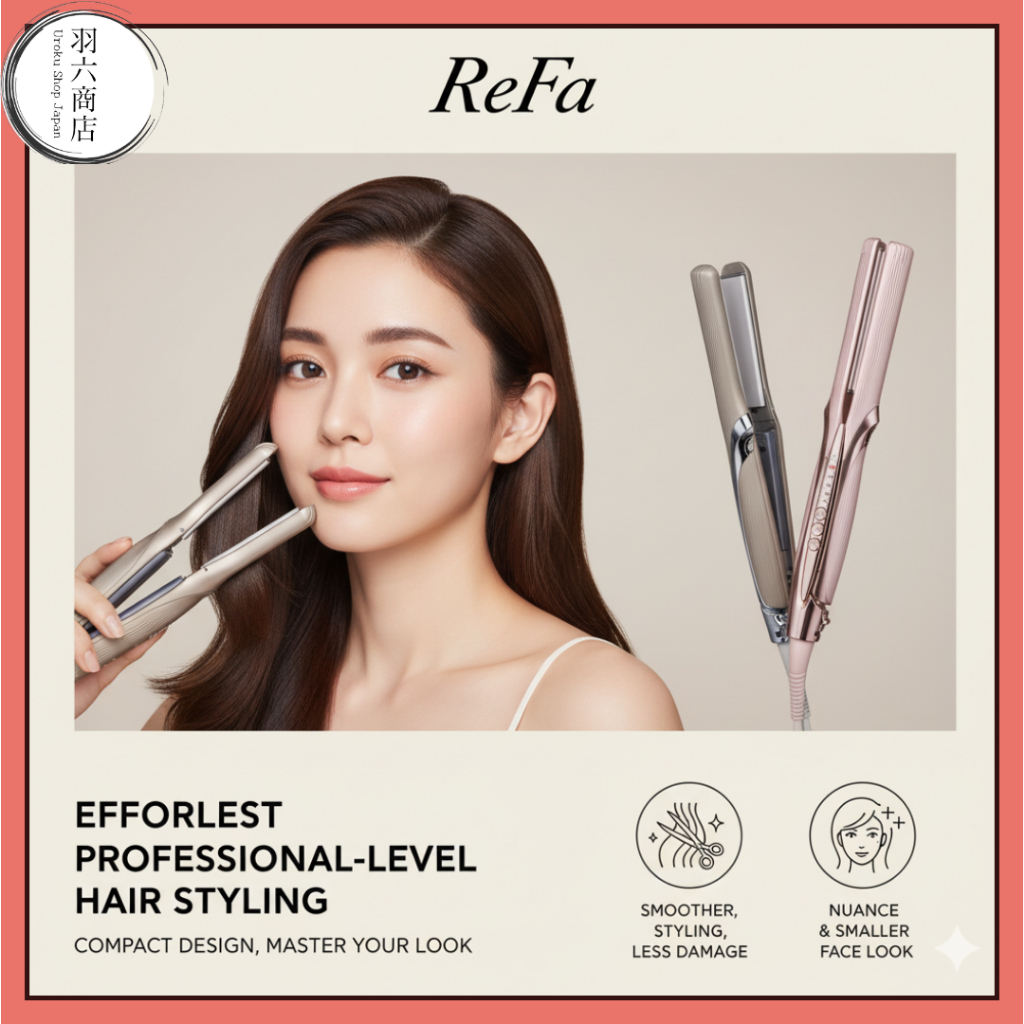 ReFa FINGR IRON ST6: New Model Precision Styling Iron for Effortless Salon Nuance, Perfect Bangs & Baby Hairs, and a Subtle Small Face Effect – Damage-Free Hair Flow Control Tool