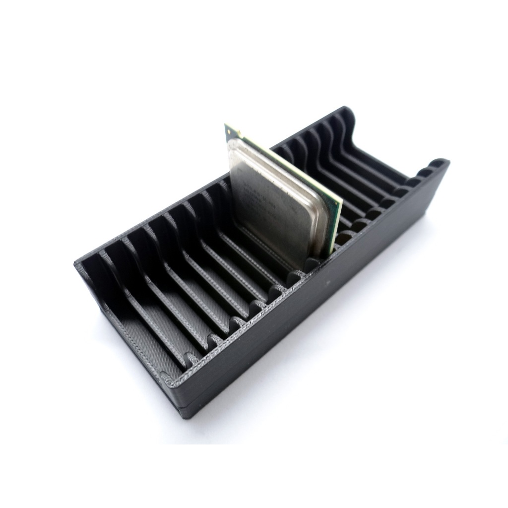 Organizador para Processadores Intel 37x37mm – Rack 3D para 16 CPUs LGA1150 / LGA1151 / LGA1200