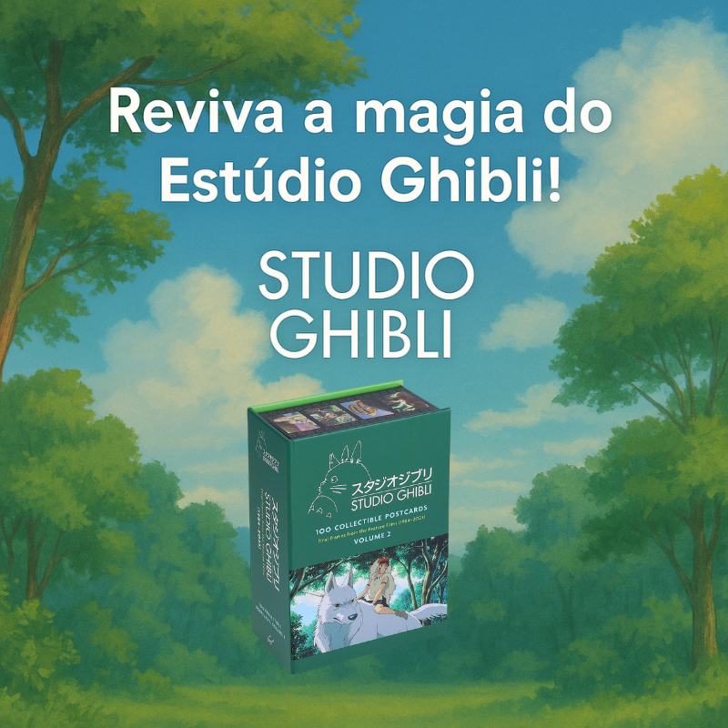 Studio Ghibli : 100 Cartões Postais Colecionáveis Volume 2 : (1984 – 2023)