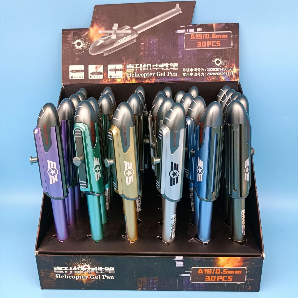 Caneta Esferográfica Formato Helicóptero de Brinquedo Presente Crianca Original