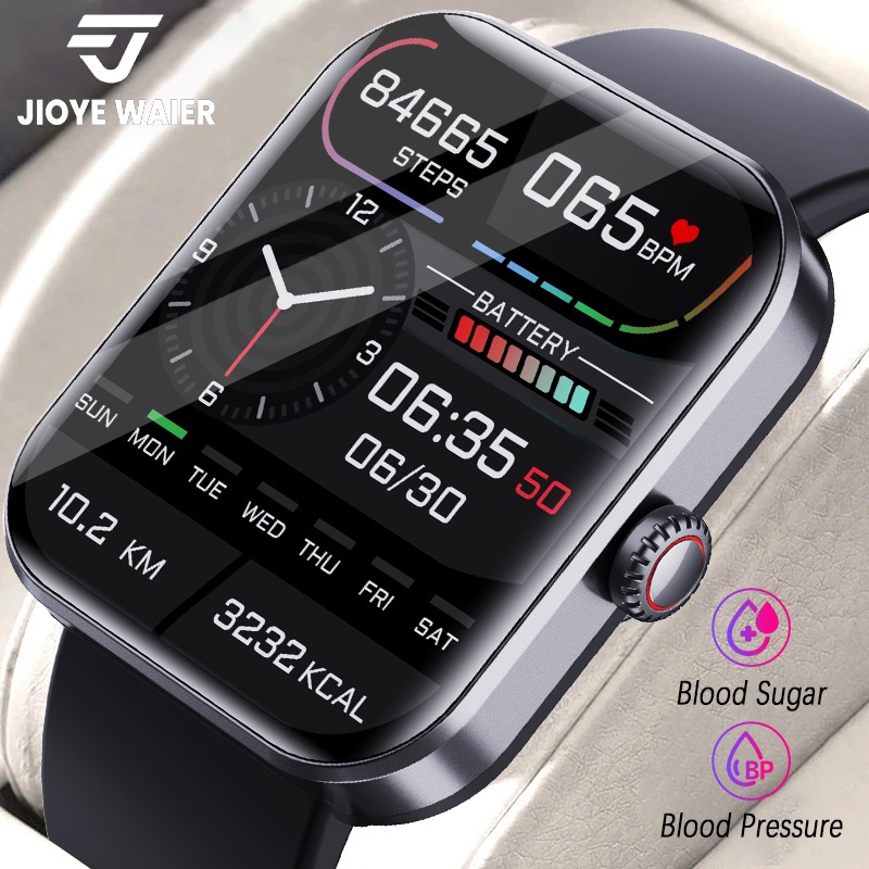 Jioye Smartwatch Relogio Glicemia Pressão Arterial Esportes À Prova d'Água Relógio Inteligente