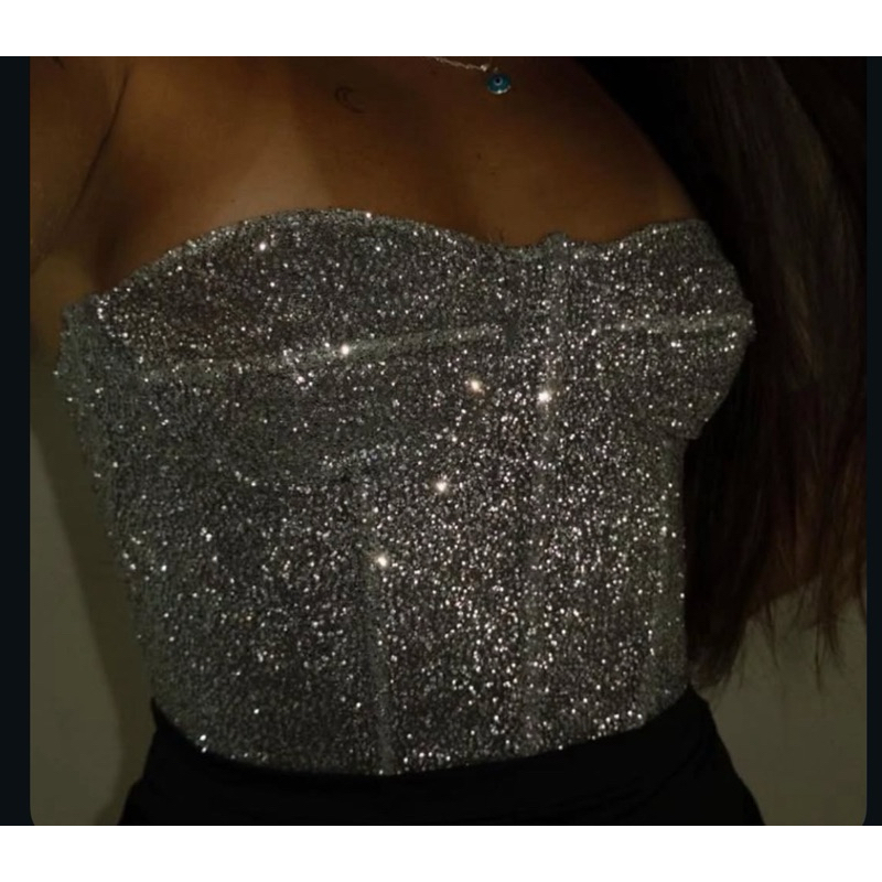 Cropped Brilho Reveillon: Onde Comprar | BuscaProdutos