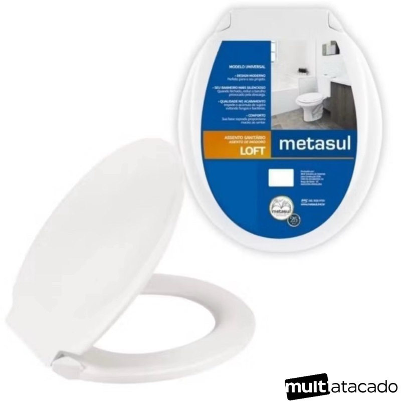 Assento Sanitário Tampa Vaso Classic Oval Universal Redondo Deca assento sanitário tampa de vaso