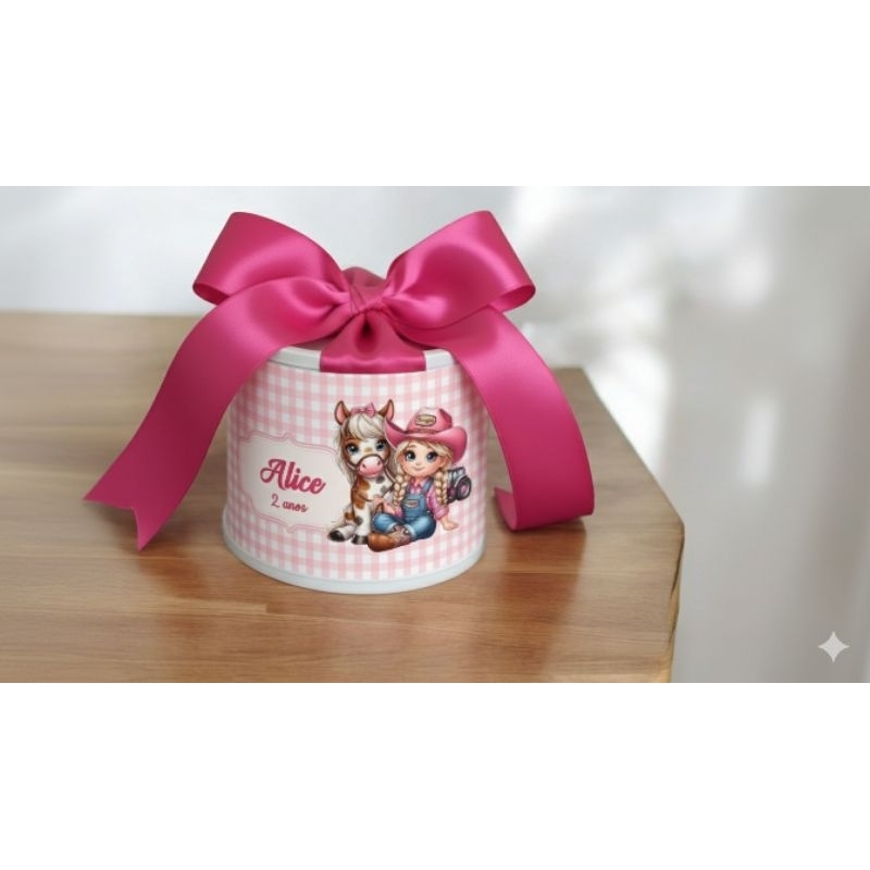 Tubolata Personalizada 5x6 cm • Lembrancinha Festa Infantil • Aniversário • Chá de Bebê • Brinde Personalizado