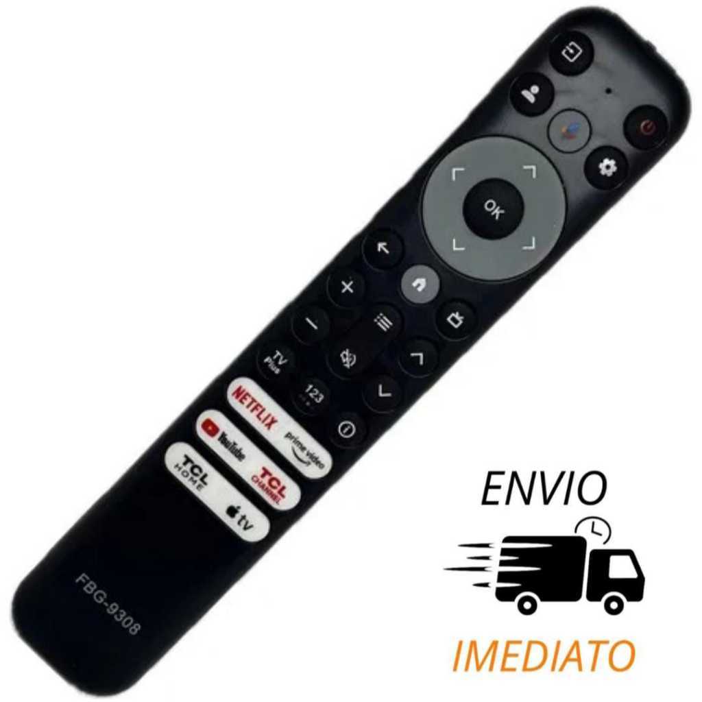 Controle Remoto Universal Compatível SmarTV TCL RC902V FMR2 Botao Youtube Prime Netflix Apple V 9308