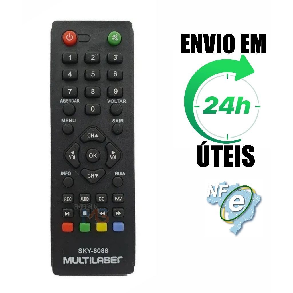Controle Remoto Conversor Digital Multilaser Re219