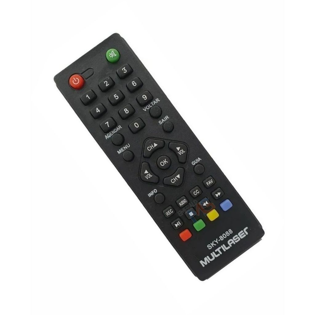 Controle Remoto Conversor TV Digital Multilaser RE-219 / Imagevox DF-03 e DF-05