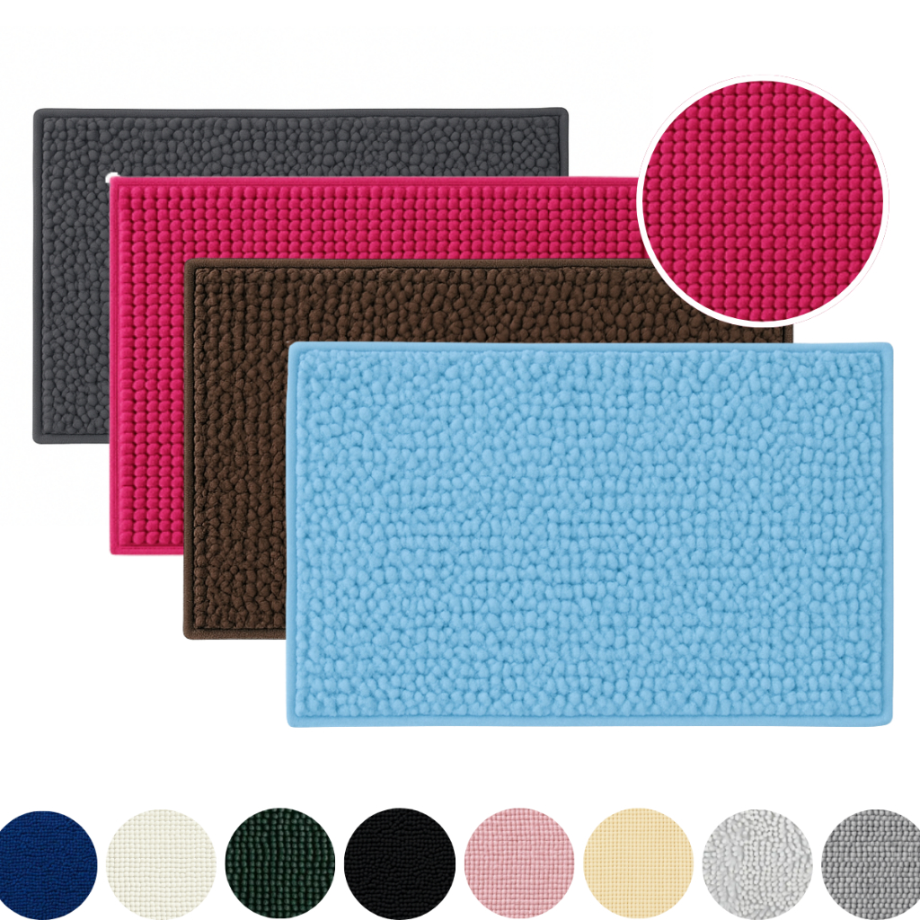 Tapetes De Banheiro 40x60 Antiderrapante Bolinha Macio Microfibra Luxo Várias Cores
